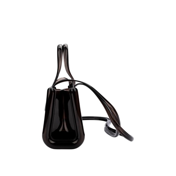 NWOT Melissa X Telfar Small Jelly Shopper Bag / Clear Black - Picture 3 of 13